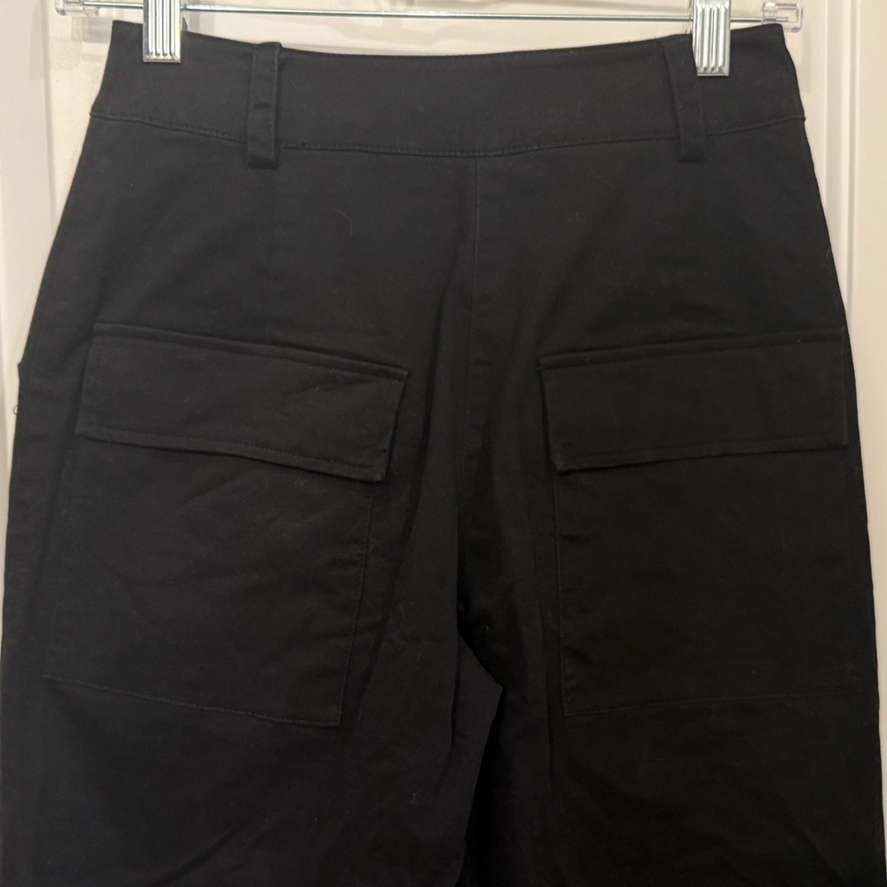 POSTER GIRL -Women's Rave Wear- Midnight Black Cargo Pants - Picture 7 of 7
